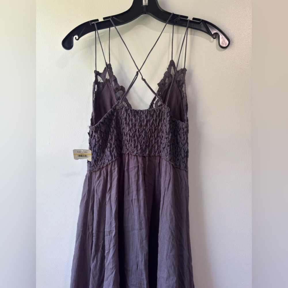 Free People Lavender Lace Chemise Dress - Picture 16 of 16